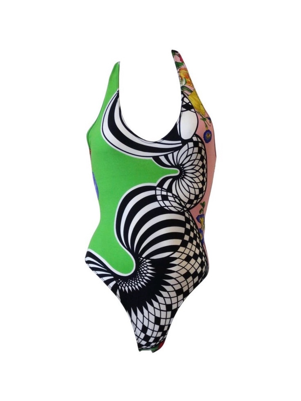 Pristine 90s Versus Versace Optical Print Swimsuit